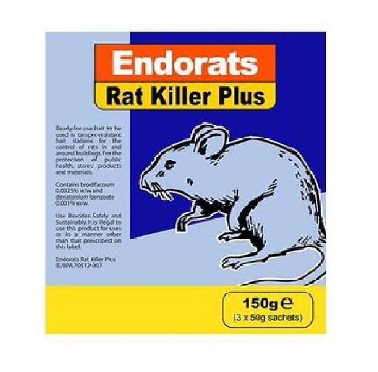 ENDORATS RAT KILLER PLUS 150 GRM (3 X 50 GRM)