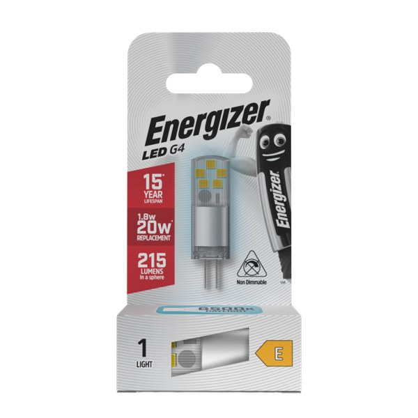 ENERGIZER LED G4 2.4W (20W) 90 LUMENS DAYLIGHT 6500K