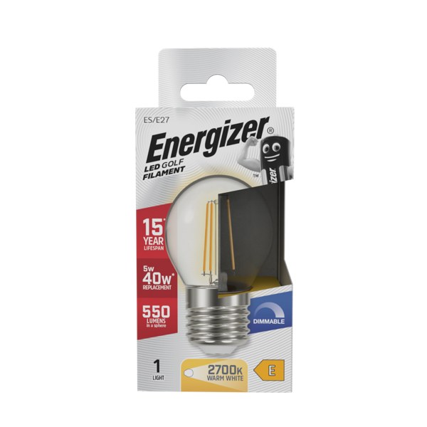 ENERGIZER 4W 40W E27 GLASS FILAMENT