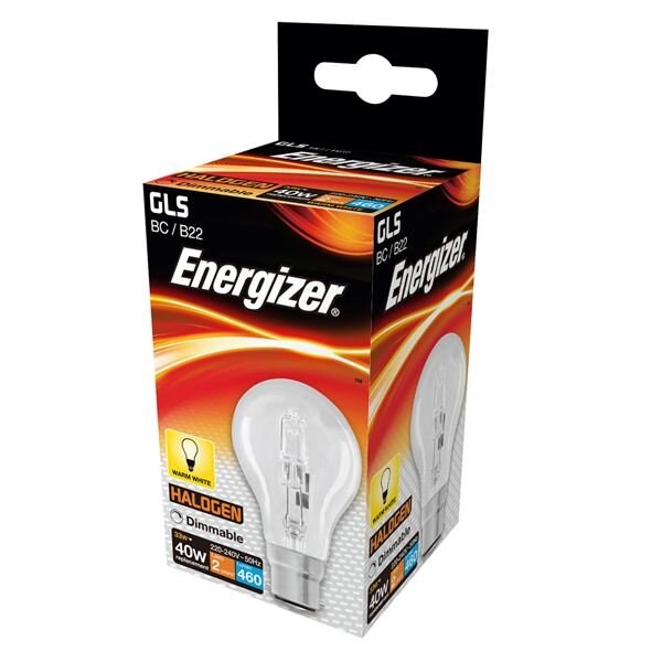 ENERGIZER 40W GLS BC B22 BULB