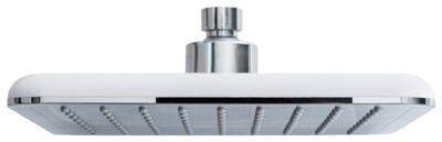 EUROSHOWERS OVERHEAD SHOWER HEAD SQUARE -  CHROME