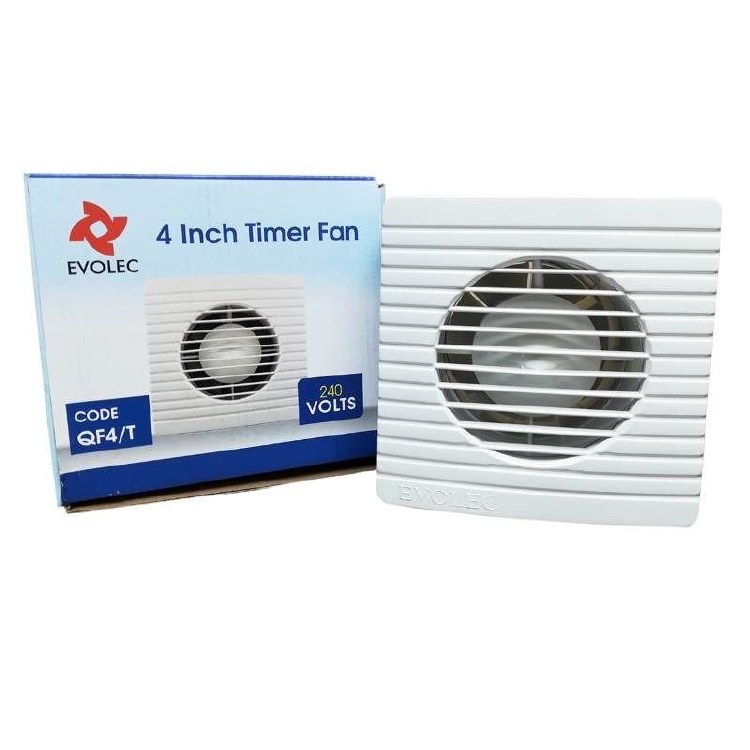 EVOLEC 4'' EXTRACTOR FAN WITH TIMER