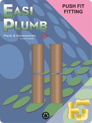 EASIPLUMB 1/2" PLASTIC INSERT - 4 PACK