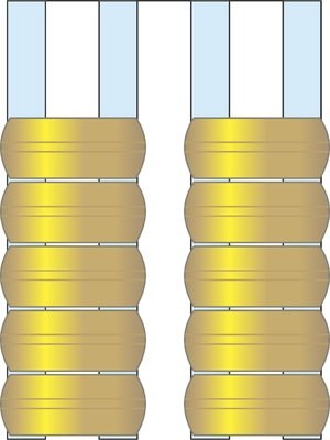 EASI PLUMB 5 PIECE NO.3/4" BRASS COMPRESSION OLIVE