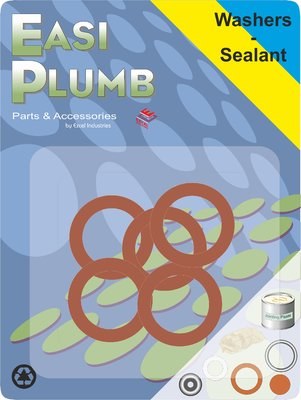 EASI PLUMB 5 PIECE 1/2" FIBRE WASHERS