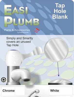EASI PLUMB CHROME PLATED TAP HOLE BLANK
