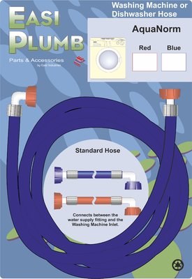 EASIPLUMB 1.5MTR LONG BLUE AQUANORM WASH MACHINE HOSE
