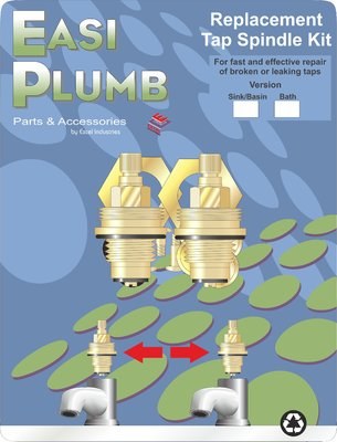 EASI PLUMB PAIR 3/4&quot; REPLACEMENT BRASS SPINDLES INCLUDING BUSHINGS