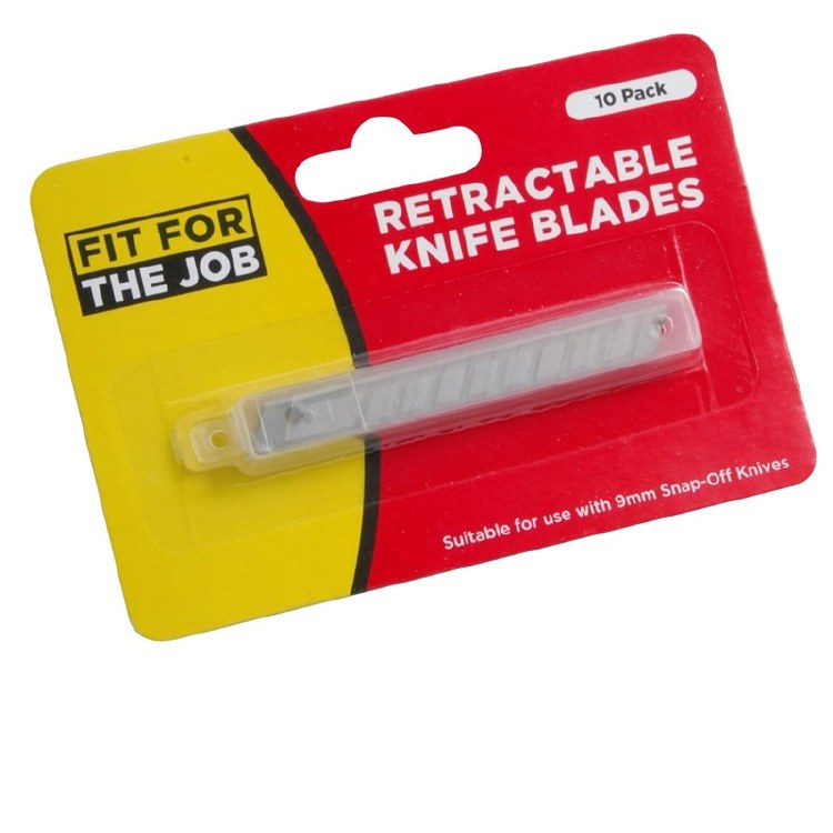 FIT FOR THE JOB RETRACT KNIFE BLADE 10PK