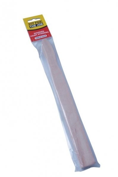 FIT FOR THE JOB WOODEN PAINT STIRRER 3PK