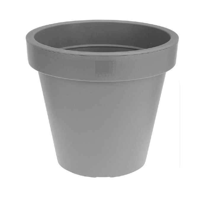 FLOWER POT 60CM DARK GREY