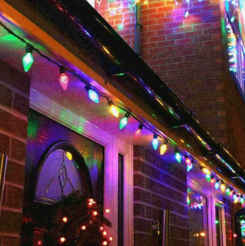 FESTIVE MAGIC PINECONES 80 REEL - MULTICOLOURED