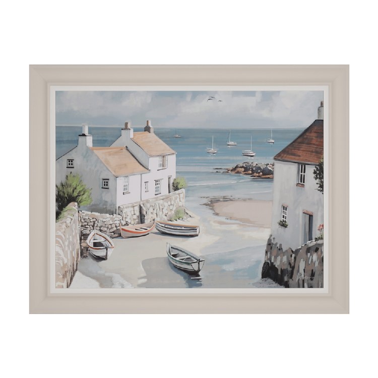 TARA LANE FRAMED PRINT CALM COVE