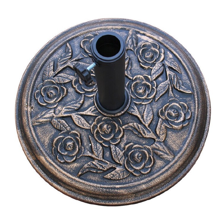 GARDEN KRAFT RESIN PARASOL BASE -  CHARCOAL