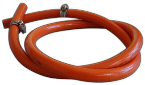 GAS HOSE &amp; CLIPS 1 MTR / 9 MM