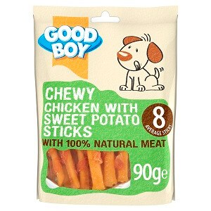 GOODBOY CHICKEN &amp; SWEET POTATO STICKS 90G