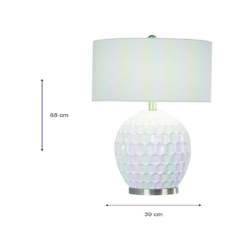 GEMMA CERAMIC LAMP NATURAL
