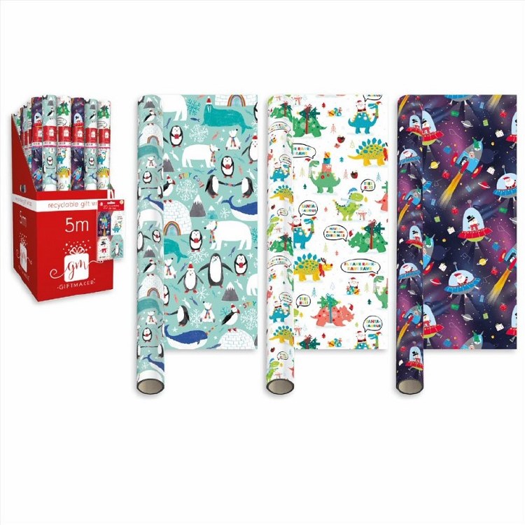 GIFTMAKER 5M CHRISTMAS WRAPPING PAPER