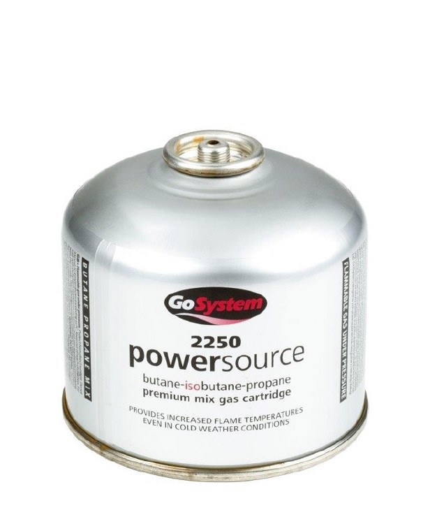 GO SYSTEM BUTANE/PROPANE GAS CARTRIDGE 220 GRM