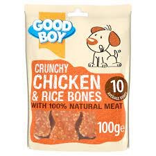 GOODBOY  PAWLSEY CHICKEN AND RICE BONES 100G