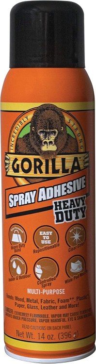 GORILLA HEAVY DUTY SPRAY ADHESIVE 400ML