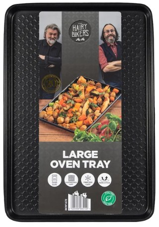 HAIRY BIKER LARGE OVEN TRAY 0.08MM -  BLACK
