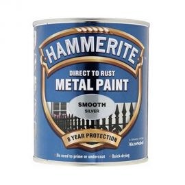 HAMMERITE METAL PAINT SMOOTH SILVER 750ML