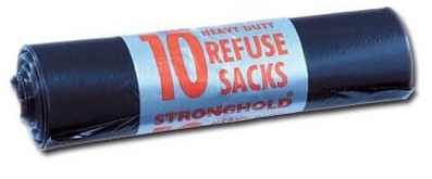 STRONGHOLD HEAVY DUTY BLACK BAGS
