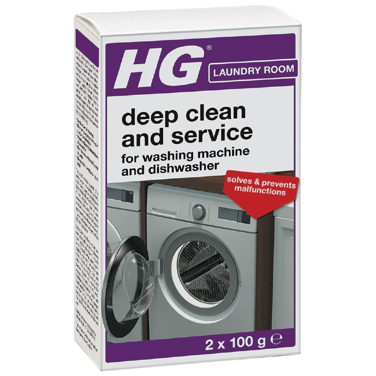 HG DEEP CLEAN AND SERVICE FOR WASHING MACHINES AND DISHWASHER 200G