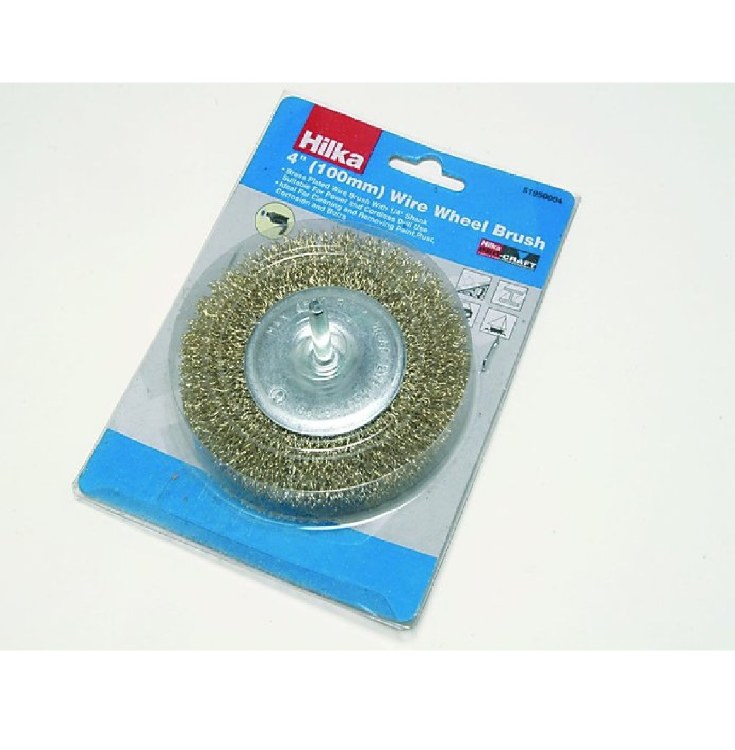 HILKA 4" WIRE WHEEL BRUSH