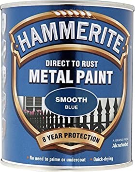 HAMMERITE DIRECT TO RUST METAL PAINT- SMOOTH BLUE 1L