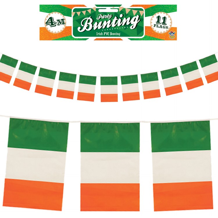 IRELAND FLAG PVC BUNTING - 4 METRES