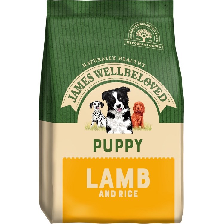 JAMES WELLBELOVED 2KG PUPPY LAMB AND RICE