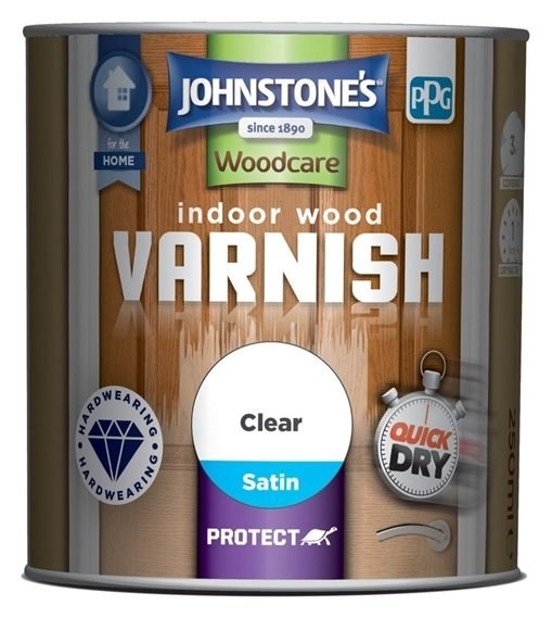 JOHNSTONES INDOOR CLEAR VARNISH SATIN -750ML