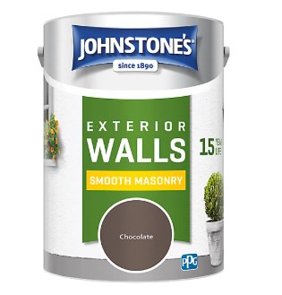 JOHNSTONES RETAIL SMOOTH MASONRY 15YR - CHOCOLATE 5L
