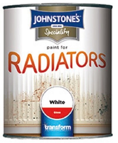 JOHNSTONES SPECIALITY PAINT FOR RADIATORS - WHITE GLOSS 750ML