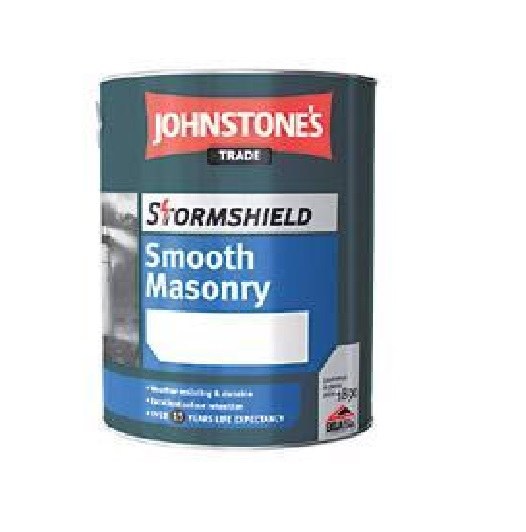 JOHNSTONES STORMSHIELD SMOOTH BRIL WHITE 2.5LTR