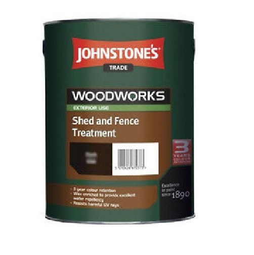 JOHNSTONES WOODWORKS SHED AND FENCE TREATMENT GREEN 5L