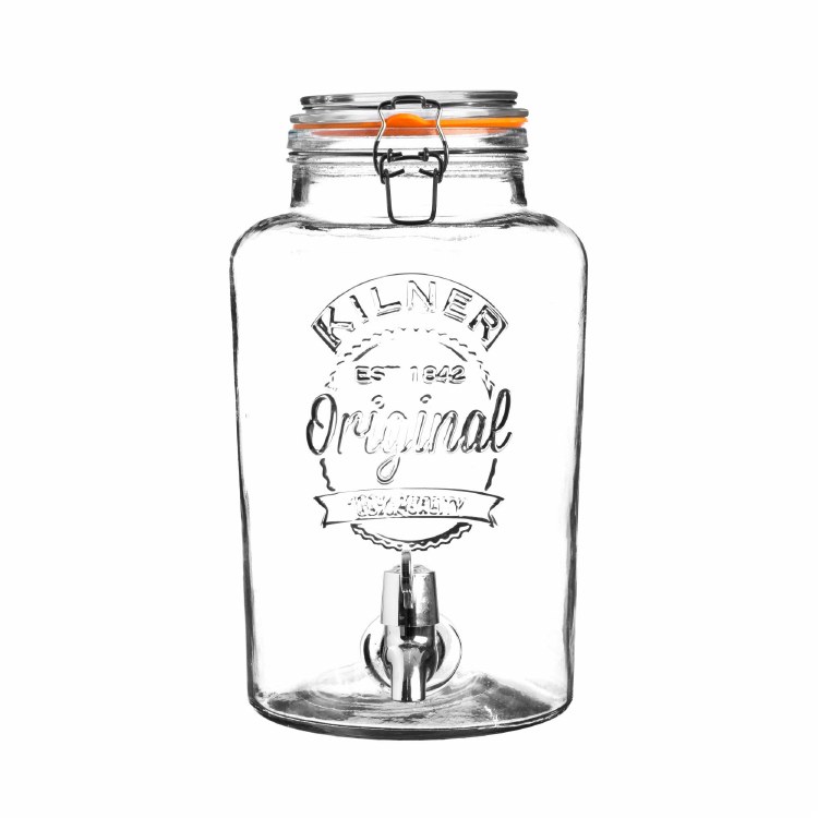 KILNER CLIP TOP ROUND DRINKING DISPENSER 5L