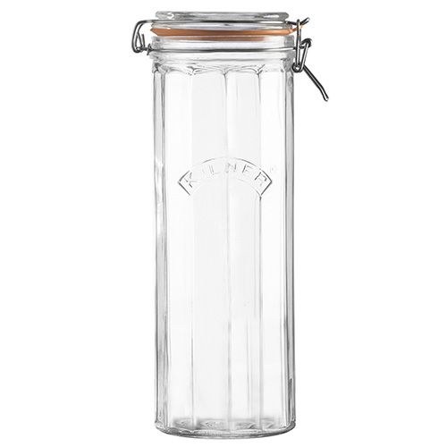 KILNER FACETTED CLIP TOP JAR 2.2L