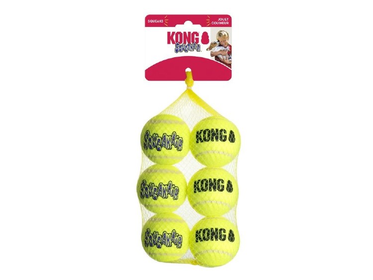 KONG AIR SQ TENNIS BALL 6PK MED