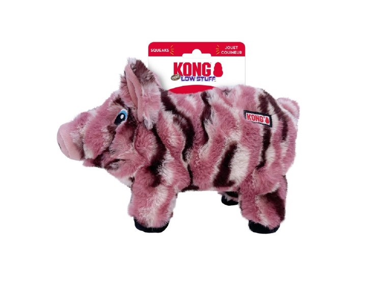 KONG LOW STUFF STRIPES PIG MED