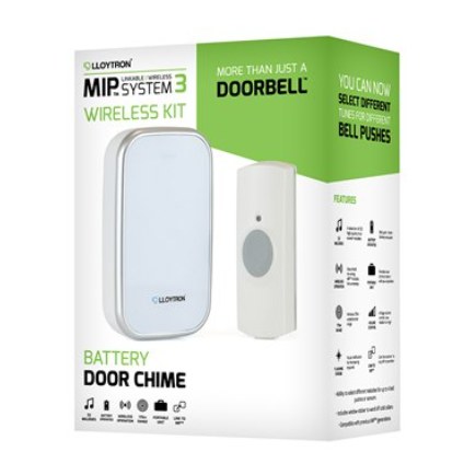 LLOYTRON WIRELESS DOOR CHIME &amp; BELL PUSH