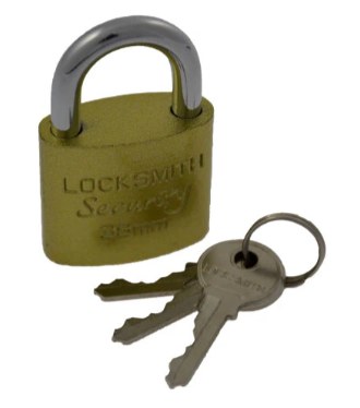 LOCKSMITH SECURITY 38MM PADLOCK - SCHOOL LOCKER LOCK