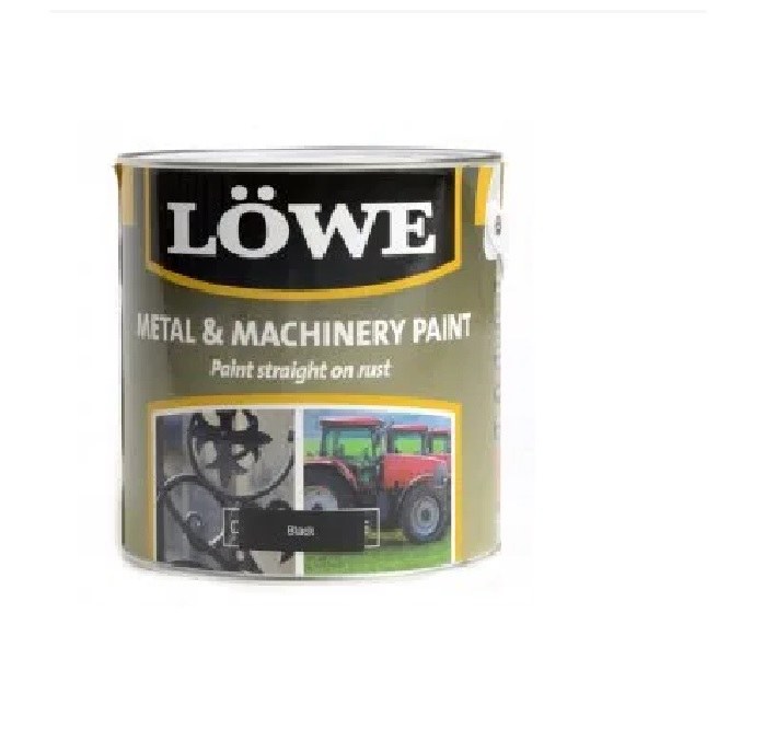 LOWE METAL &amp; MACHINERY PAINT 500ML - BLACK