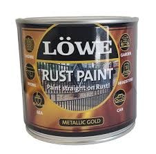 LOWES RUST PAINT METALLIC GOLD 500ML