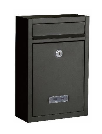 METAL POST BOX BLACK