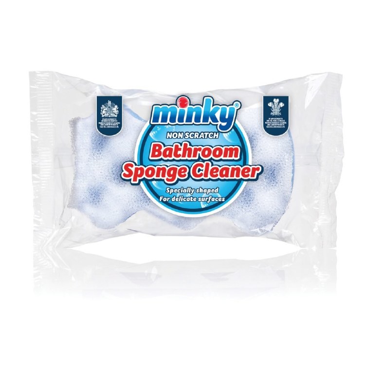 MINKY NON SCRATCH BATHROOM SPONGE CLEANER