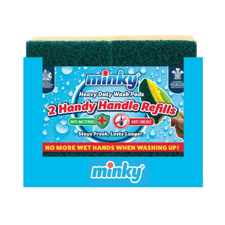 MINKY HEAVY DUTY WASH PAD -  2 HANDY HANDLE REFILLS