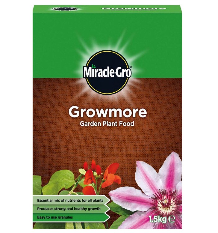 MIRACLE-GRO GROWMORE GARDEN PLANT FOOD 1.5 KG